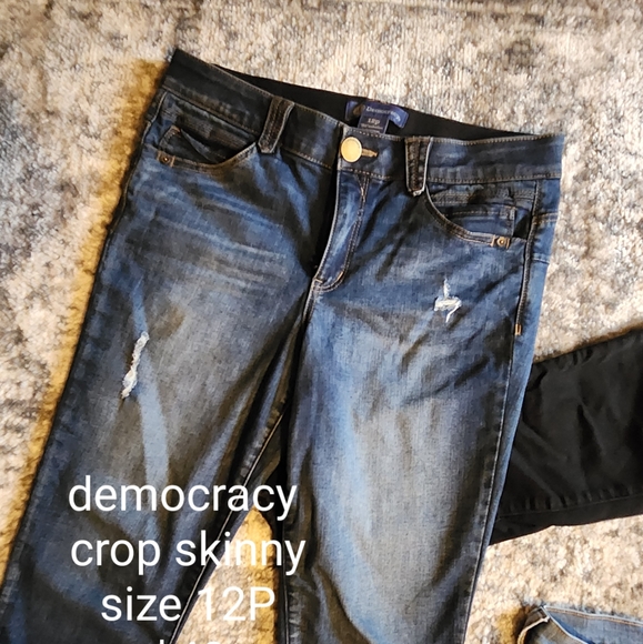 Democracy Denim - Democracy 12P Women's Dark Blue Ankle Jeans “Ab”solution
